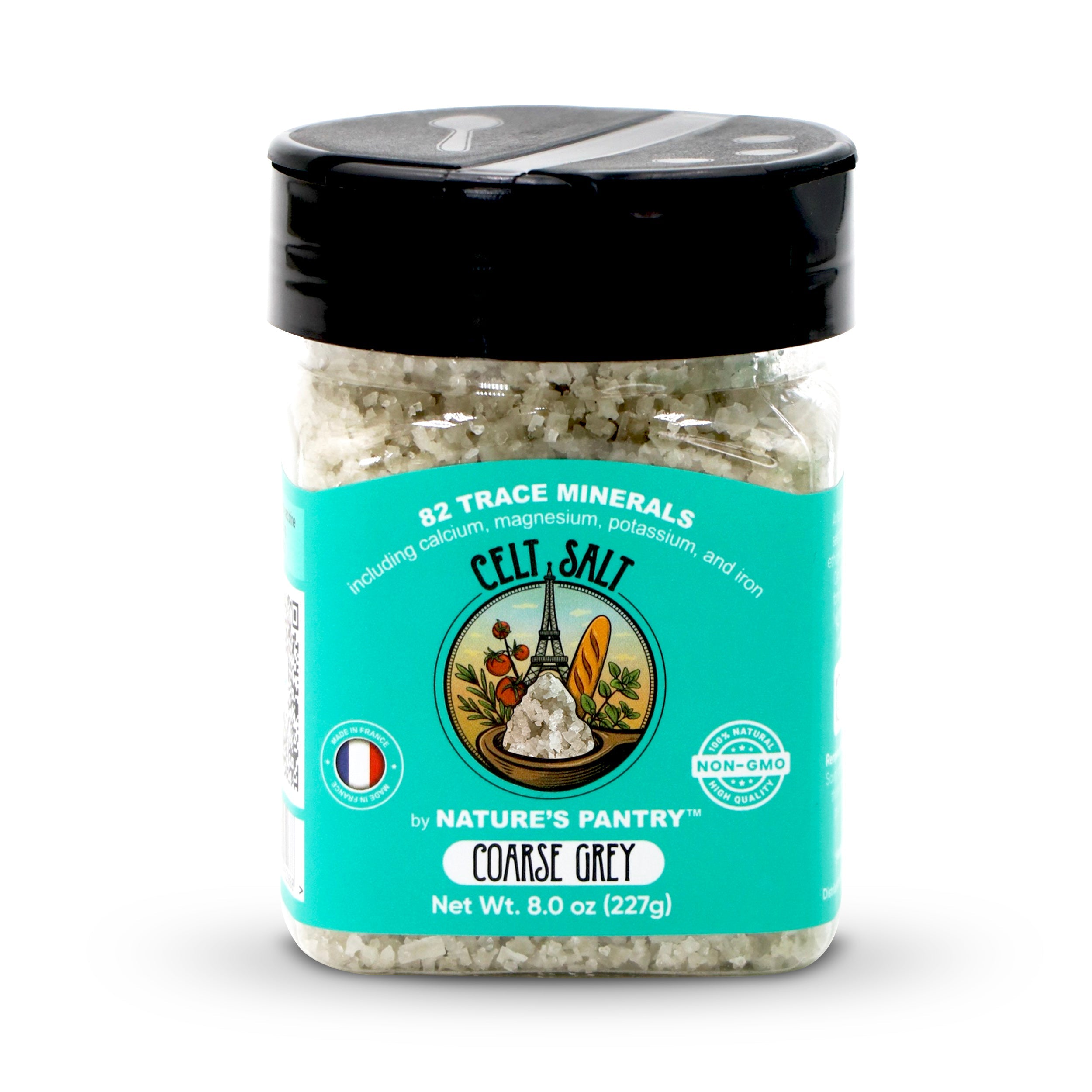 French Grey Sea Salt Coarse Ground – 8 oz Shaker